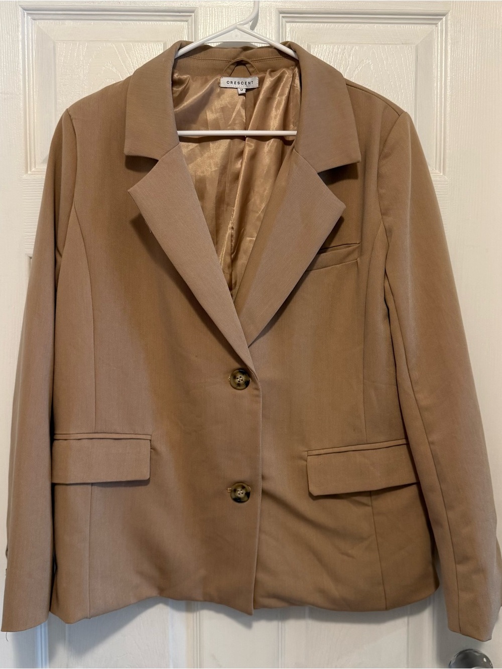Crescent Oversized Single-Breasted Blazer